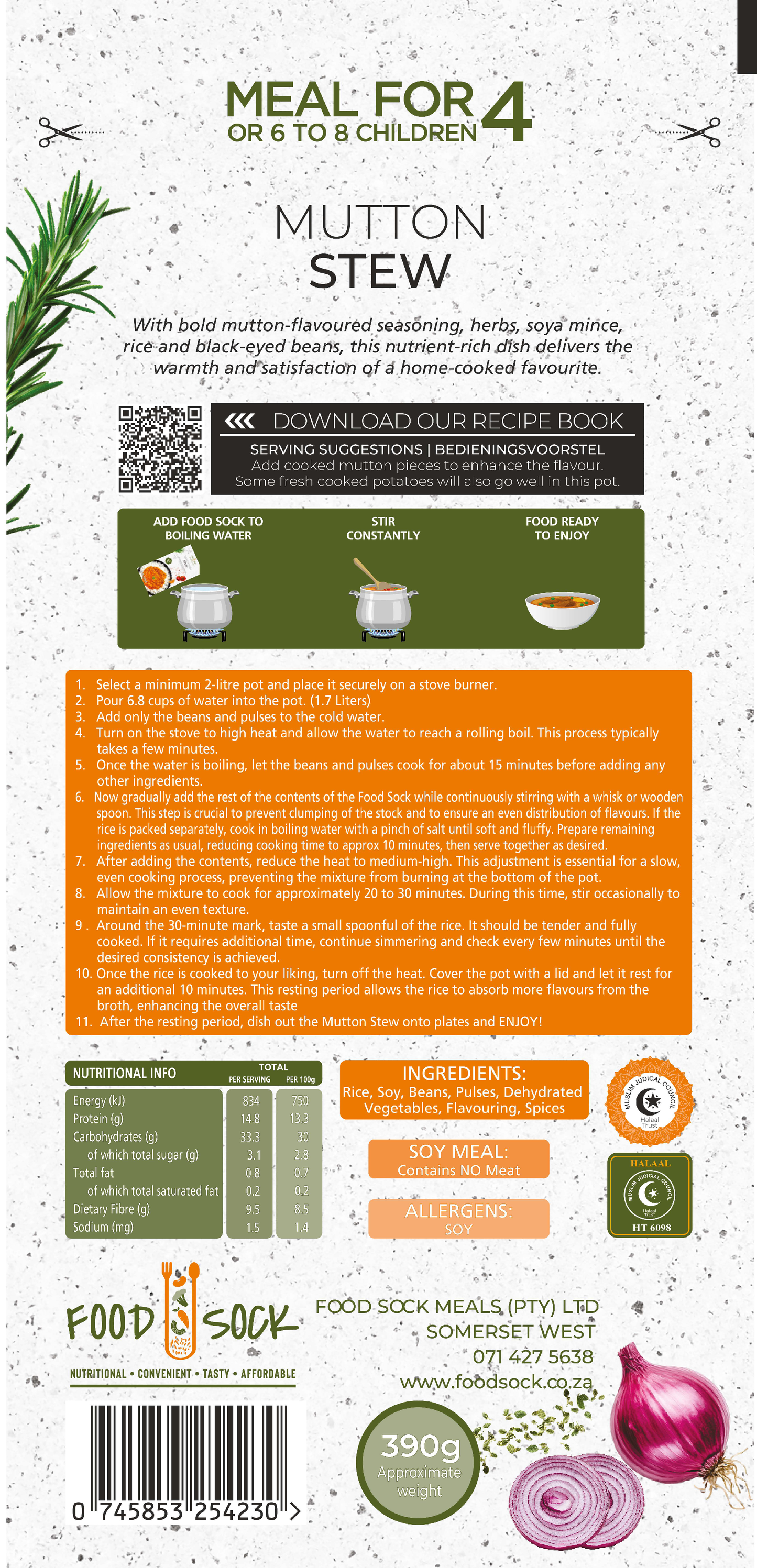 Mutton Stew Food Sock