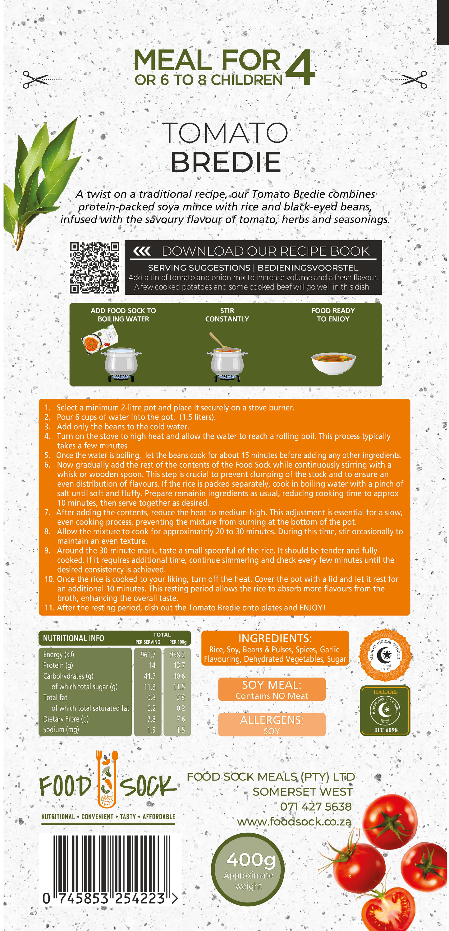 Tomato Bredie Food Sock