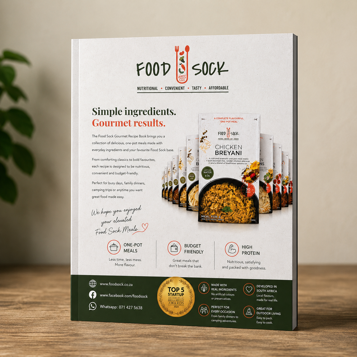 Food Sock Gourmet Recipe Book