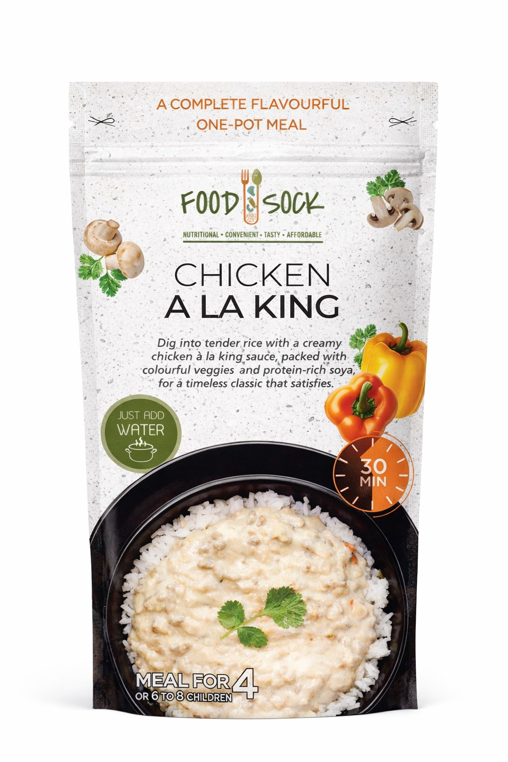 Chicken a la King Food Sock