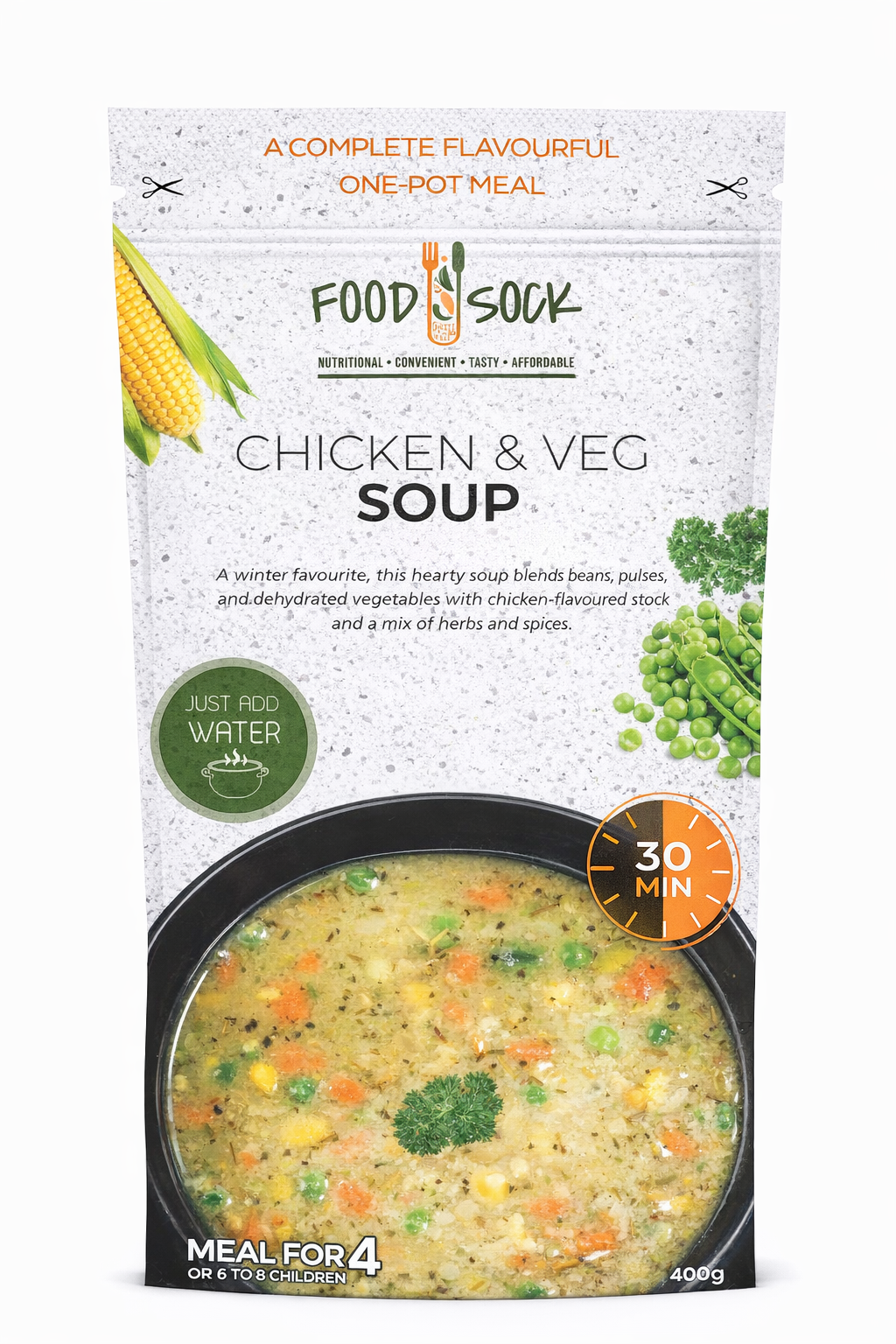 Chicken & Veg Soup Food Sock