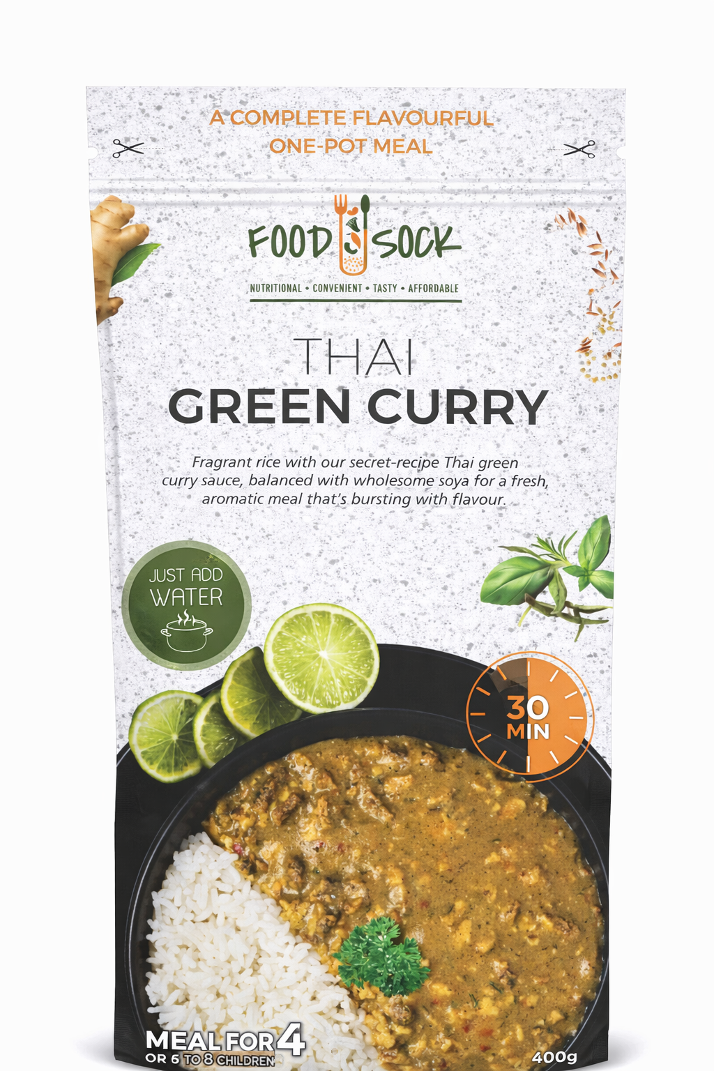 Thai Green Curry Food Sock
